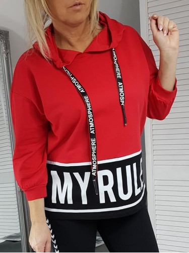BLUZA MY RULES RED