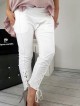 SPODNIE DRESOWE BAGGY WHITE