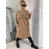 SUKIENKA PIV OVERSIZE CAMEL + SIZE