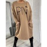 SUKIENKA PIV OVERSIZE CAMEL + SIZE