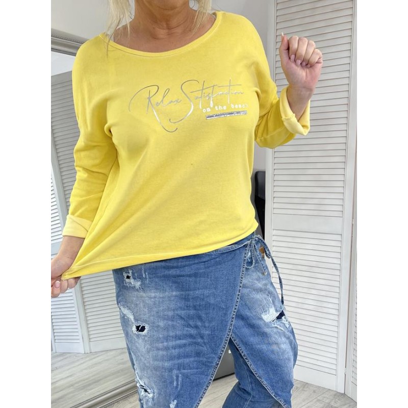 BLUZKA OVERSIZE RELAX YELLOW