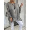 BLUZKA IBIZA LEN GREY+ SIZE