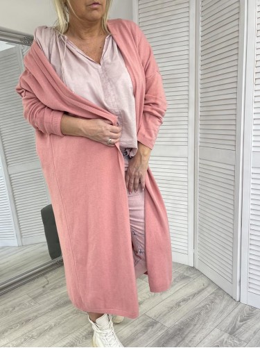KARDIGAN SWETER CLASSIC PINK