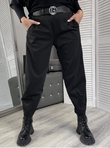 SPODNIE ITALY TRENY BLACK