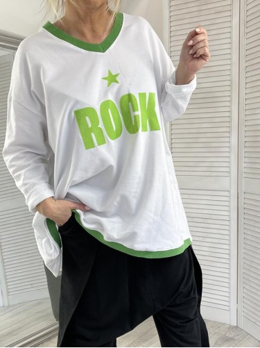 BLUZA/TUNIKA ROCK WHITE + SIZE