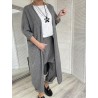 KARDIGAN SWETER CLASSIC GREY