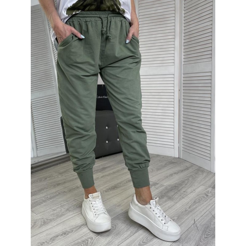 SPODNIE ITALY ELIZA GREEN