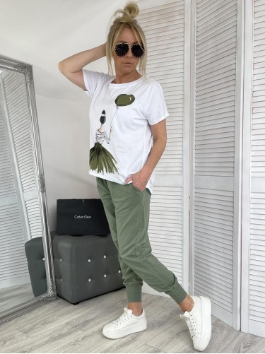 SPODNIE ITALY ELIZA GREEN