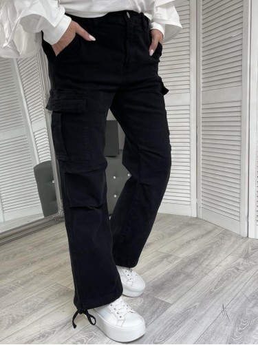 SPODNIE JEANS BOJÓWKI BLACK