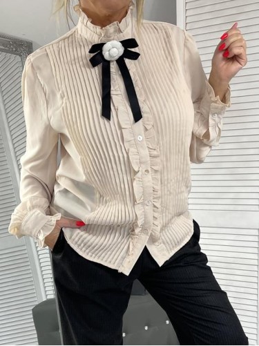 KOSZULA LARA + BROŻKA BEIGE