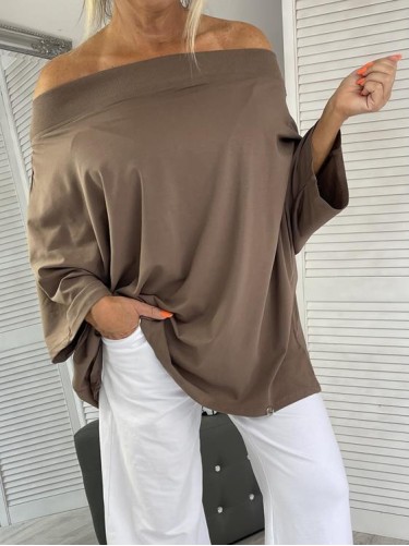 BLUZKA OVERSIZE LALELI BRONZE+SIZE