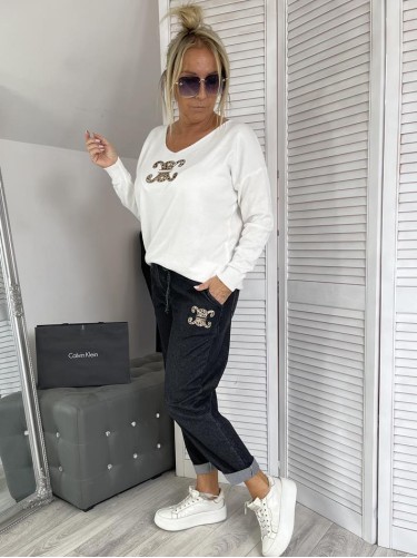 SWETER ITALY CELINE WHITE