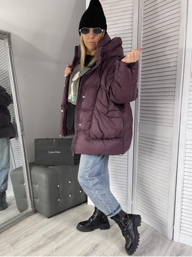 KURTKA PUCHOWA ŚLIWKA