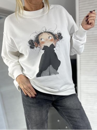 BLUZA OVERSIZE LOLA ŚMIETANA