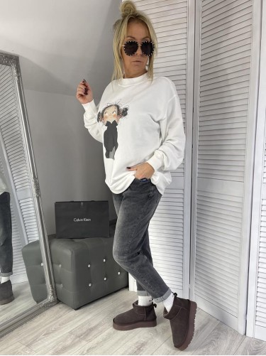 BLUZA OVERSIZE LOLA ŚMIETANA