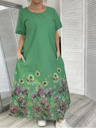 SUKIENKA ITALY MAXI FLOVER GREEN
