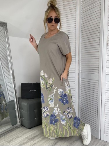 SUKIENKA ITALY MAXI FLOVER FANGO