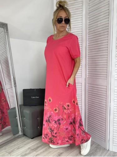 SUKIENKA ITALY MAXI FLOVER MALINA