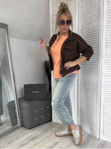 BLUZKA PRĄŻEK MICHELLE ORANGE