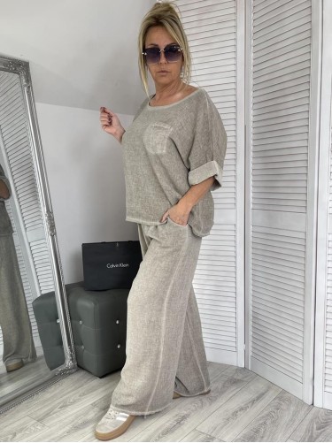 BLUZKA ITALY T.STONES CIEMNY BEIGE