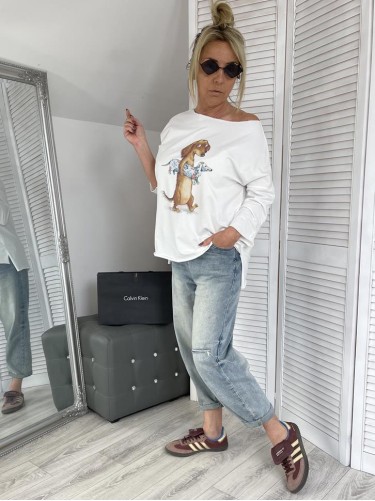BLUZKA LASER JAMNIK WHITE