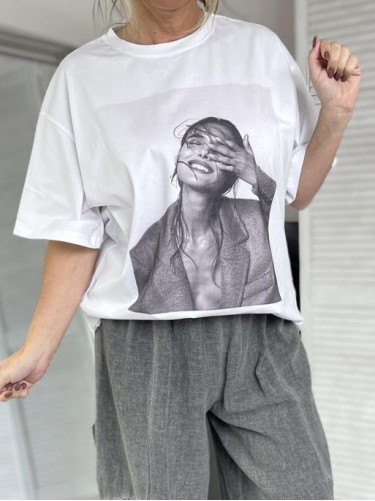 T-SHIRT LARA CELEBRITY WHITE
