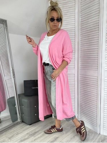 KARDIGAN SWETER CLASSIC PINK