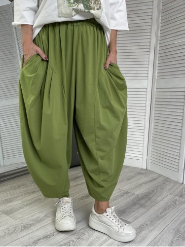 SPODNIE ITALY PUMPY GREEN