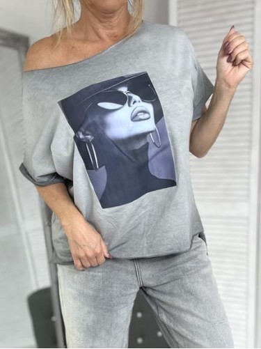 BLUZKA STYL DEKATYZ GREY