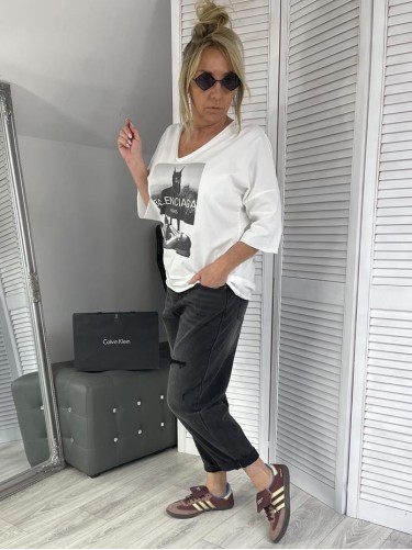 BLUZKA OVERSIZE STYLOVE WHITE