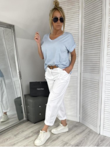 BLUZKA MICHELLE CLASSIC BŁĘKIT