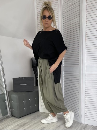 SPODNIE ITALY PUMPY KHAKI