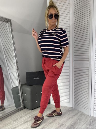 SPODNIE ITALY ELIZA RED