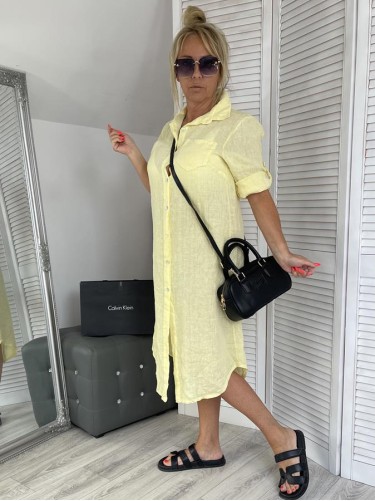SUKIENKA ITALY LEN NICEA YELLOW