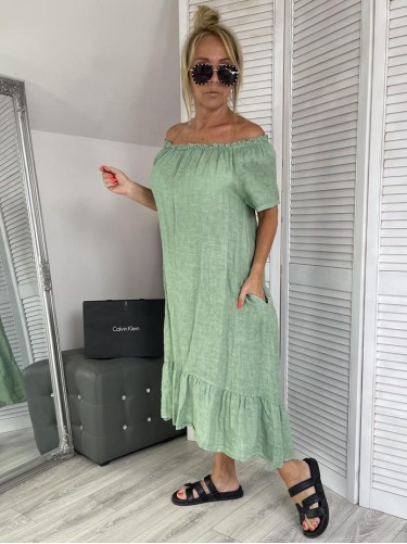SUKIENKA HISZPANKA LEN GREEN