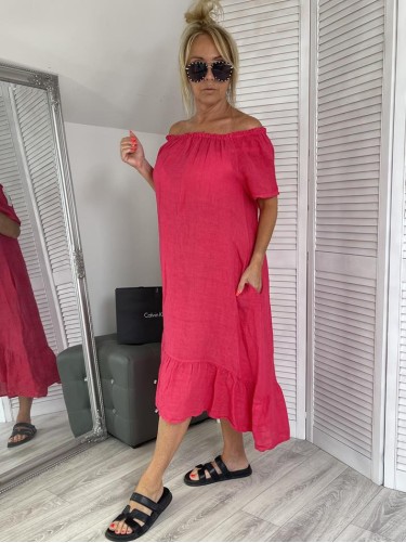 SUKIENKA HISZPANKA LEN RED