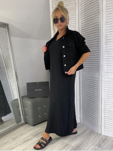 SUKIENKA ITALY DEKATYZ BLACK