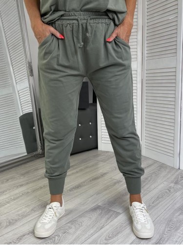 SPODNIE ITALY ELIZA KHAKI