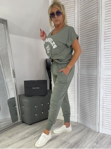 SPODNIE ITALY ELIZA KHAKI