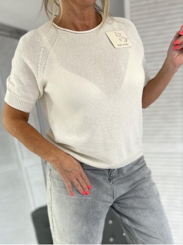 SWETER ITALY MORGAN EKRU