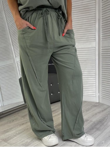SPODNIE STELLA MILANI KHAKI