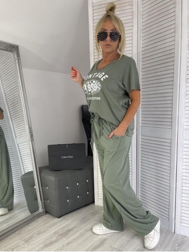 BLUZKA ITALY VINTAGE KHAKI