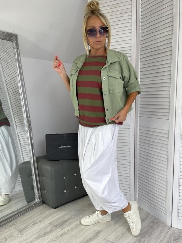 BLUZKA MUMU PASKI GREEN