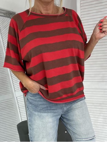 BLUZKA MUMU PASKI RED