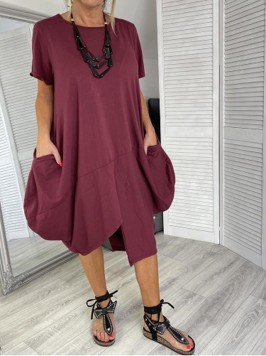 SUKIENKA ITALY NINA BORDO