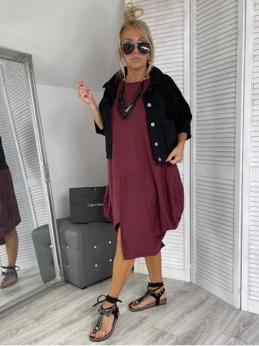 SUKIENKA ITALY NINA BORDO