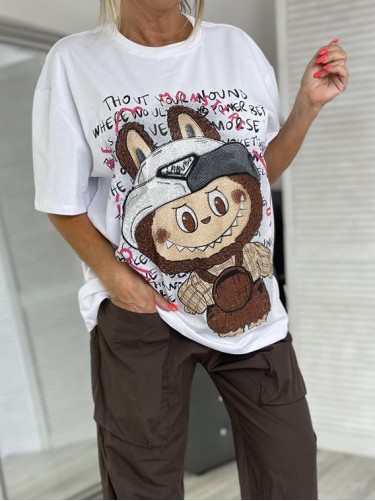 T-SHIRT CYRKONIE LA MUMU WHITE