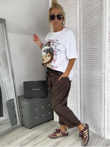 T-SHIRT CYRKONIE LA MUMU WHITE