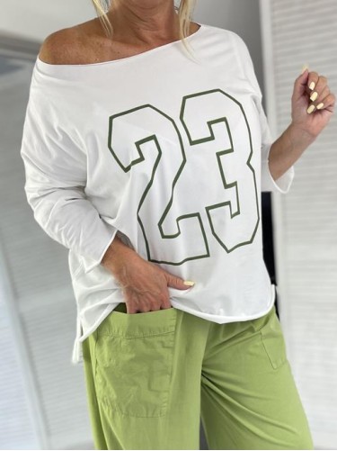 BLUZKA LASER -23- GREEN WHITE