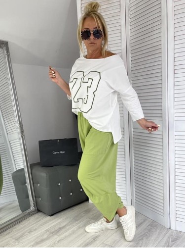 BLUZKA LASER -23- GREEN WHITE